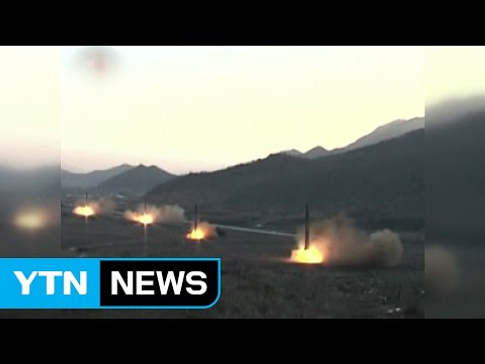 北 "미사일 발사는 주일 미군 타격 훈련"...발사장면 공개 / YTN (Yes! T...