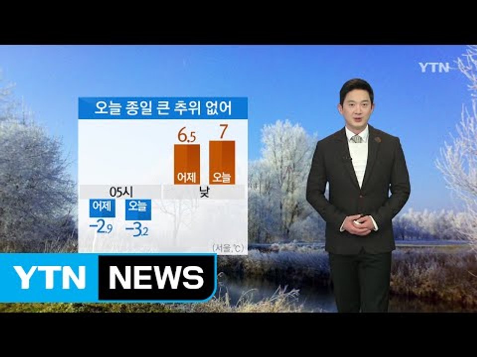 [날씨] 오늘 온화한 겨울 날씨... 큰 일교차 주의 / YTN (Yes! Top N...