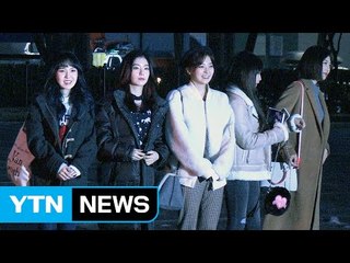 [★영상] 레드벨벳 "오늘 컴백 했어요"…뮤뱅서 '루키' 첫 공개 (뮤직뱅크 출근길) / YTN (Yes! Top News)