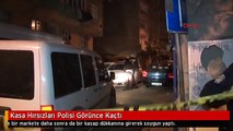 Kasa Hırsızları Polisi Görünce Kaçtı