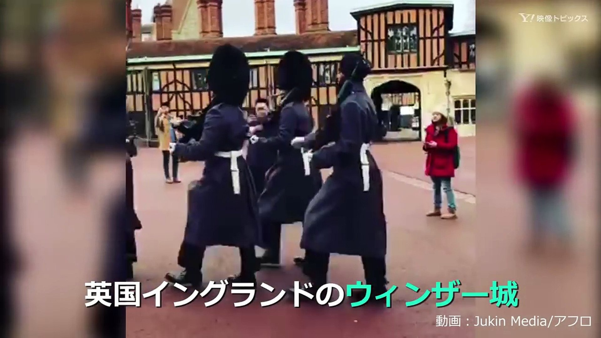 見学する坊やに英国近衛兵が粋な計らい Video Dailymotion