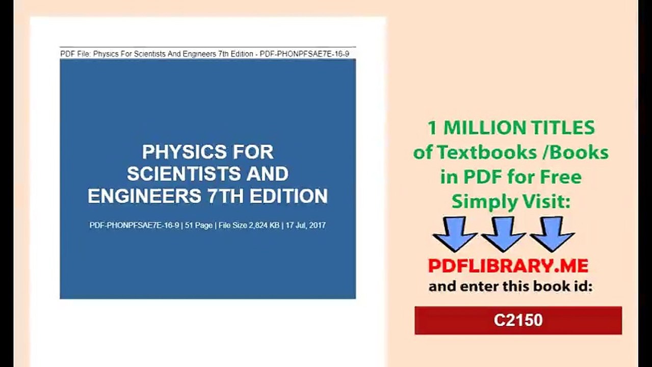 Physics For Scientists And Engineers 7th Edition