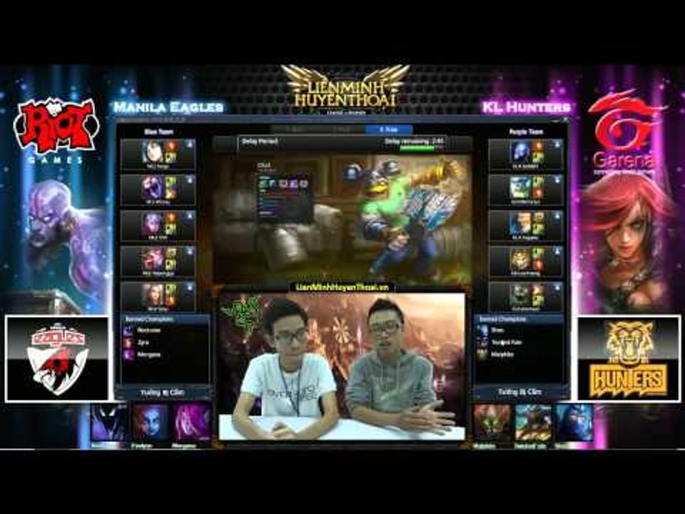 [GPL 2012] [Tuần 12] Manila Eagles vs Kuala Lumpur Hunters  [17.08.2012]