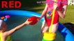 Bad kid Steals Stacking Ring Toy in Pool, Learn colors with Baby Songs, nursery rhyme for kids song-7CygF16VRDc