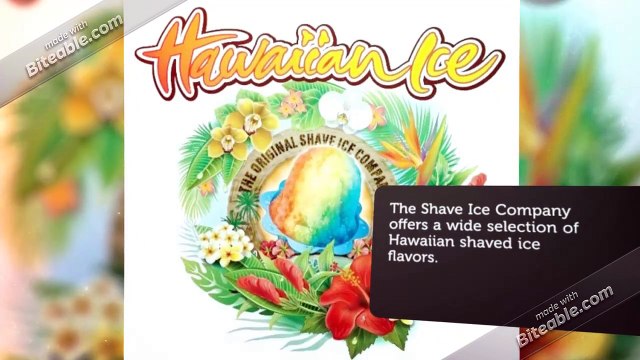 Hawaiian Shaved Ice Flavors
