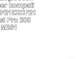 4 Original LogicSeek Green Toner kompatibel zu HP CF210XCF213A LaserJet Pro 200 color