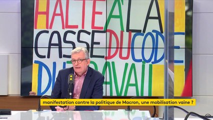 "La contestation a le point : dans toutes les enquêtes d'opinion, Emmanuel Macron est en difficulté" estime Pierre Laurent
