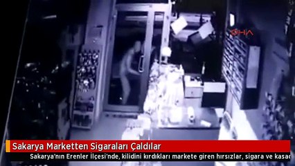 Sakarya Marketten Sigaraları Çaldılar