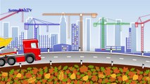 Vehicles for kids. Excavator. Dump and Crane Trucks. Wheel Loader. Cartoon for children.-uBIpz8YM9Qs