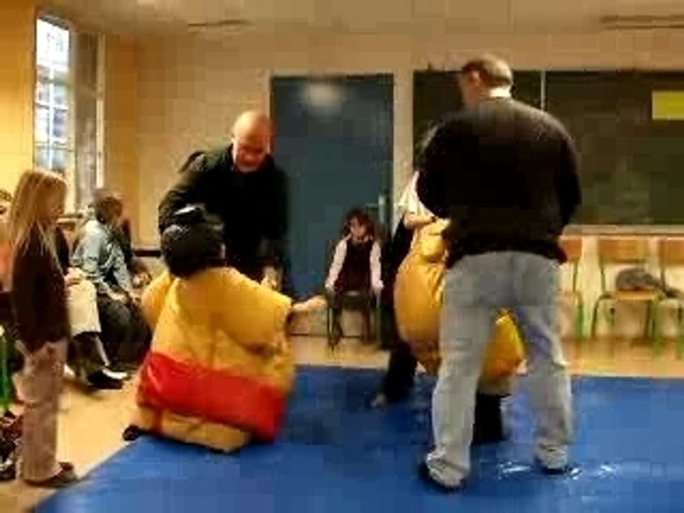 Pierre et Virgile combat de sumos