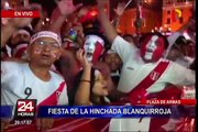 Plaza de Armas: hinchas peruanos vivieron una fiesta en la previa contra Nueva Zelanda