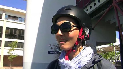 Les impressions de Lola et Audrey, qui essayaient le gyropode pour la 1ère fois.