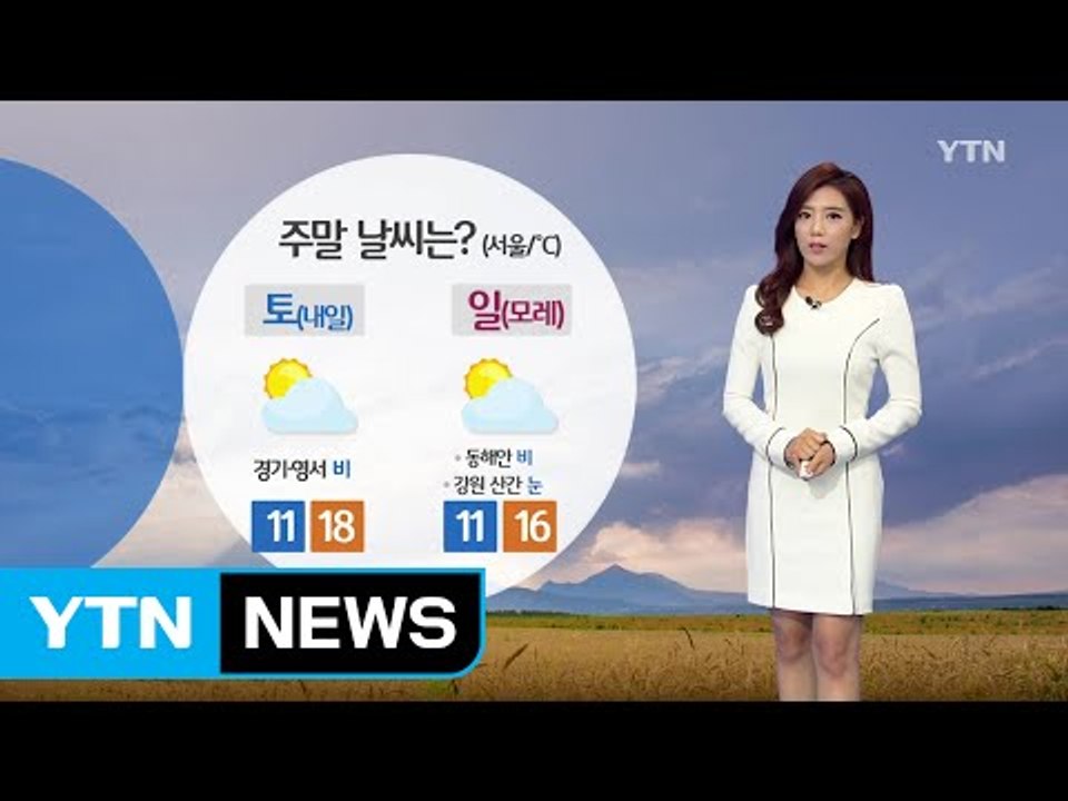 [날씨] 낮 포근, 미세먼지↑...중부 곳곳 빗방울 / YTN (Yes! Top News)