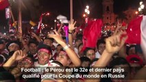 Mondial-2018: les supporters péruviens fous de joie à Lima