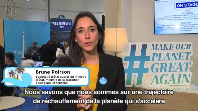 Déplacement de Brune Poirson à la COP23 à Bonn, objectif : Make our planet great again!
