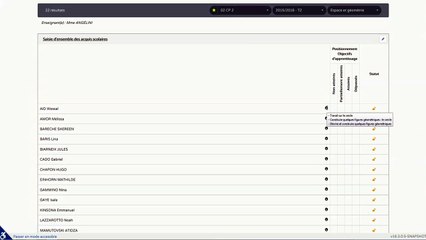 5 Saisie collective des acquis