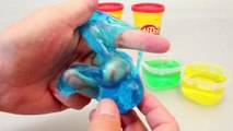 Surprise Eggs Play Doh, How To Make Colors Jelly Clay Slime Disney Cars Toys