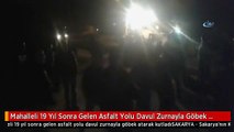 Mahalleli 19 Yıl Sonra Gelen Asfalt Yolu Davul Zurnayla Göbek Atarak Kutladı