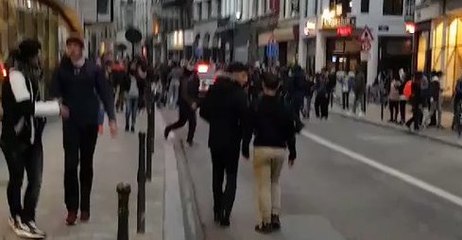 Social Media Star's Fans Stand on Car During Brussels Riot