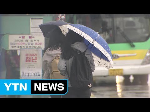 [날씨] 밤사이 남해안 100mm호우...충청 이남 오후까지 비 / YTN (Yes! Top News)