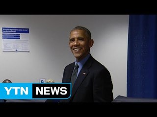 오바마, 시카고에서 대선 조기투표 / YTN (Yes! Top News)