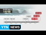 다나스와 닮은 꼴...10월 태풍 '차바'의 위력은? / YTN (Yes! Top News)