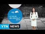 [날씨] 내일 낮~모레 새벽 중부 시간당 30mm 비 / YTN (Yes! Top News)