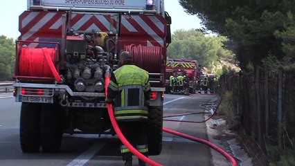 Les images du feu et les explications du Lieutenant Jean-François Chetboun.
