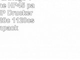 Prestige Cartridge Tintenpatrone HP45 passend zu HP Drucker Deskjet 1120c 1120cse Twinpack