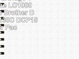 Prestige Cartridge Tintenpatrone LC1000 passend zu Brother Drucker DCP130C DCP150C 5er