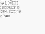 Prestige Cartridge Tintenpatrone LC1000 passend zu Brother Drucker DCP130C DCP150C 4er