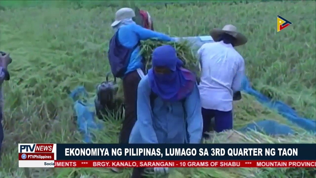 Ekonomiya ng Pilipinas, lumago sa 3rd quarter ng taon