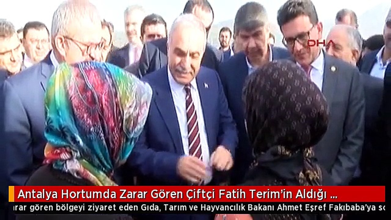Antalya Hortumda Zarar Gören Çiftçi Fatih Terim'in Aldığı Paranın 10'da Biri Kurtarır