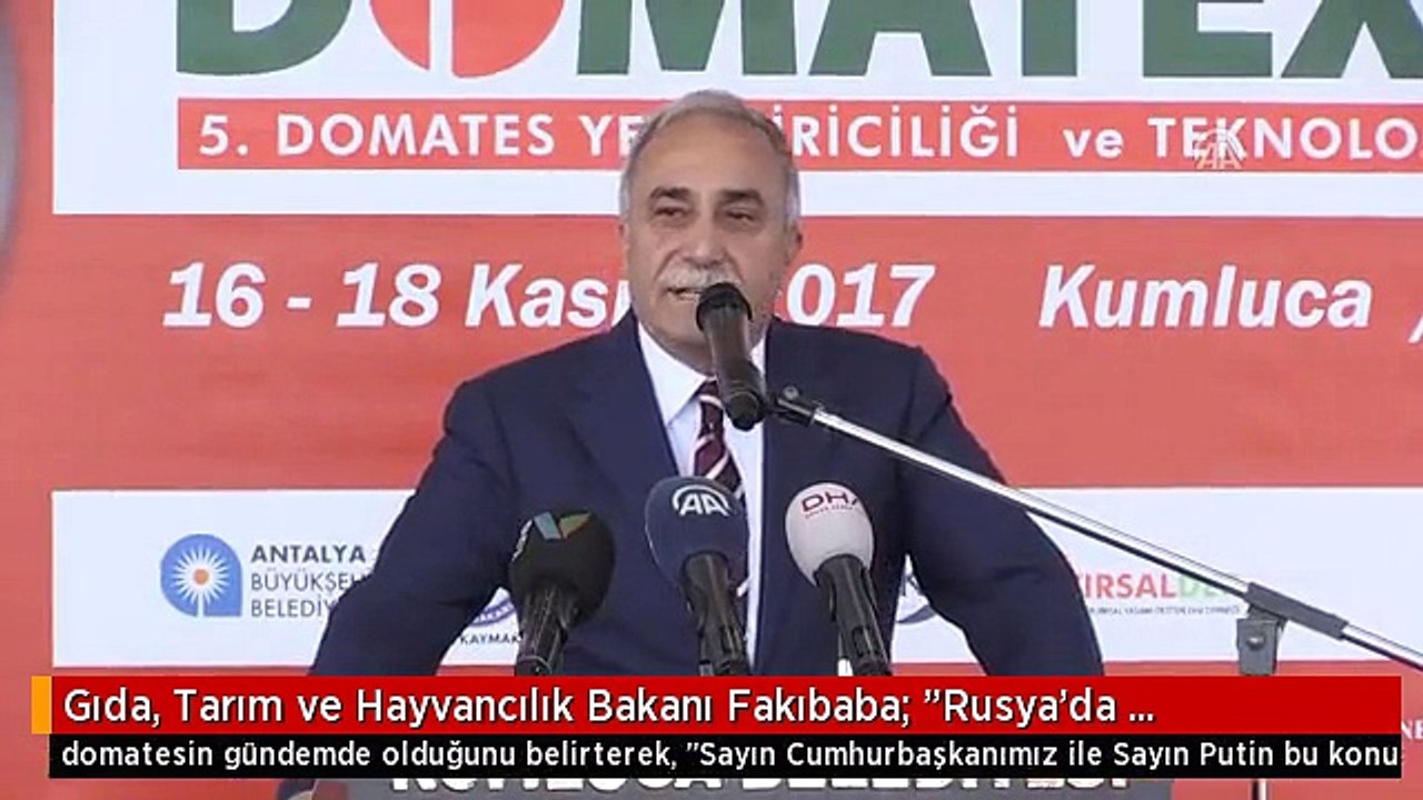 Gıda, Tarım ve Hayvancılık Bakanı Fakıbaba: "Rusya'da Domates Yine Gündemdeydi"