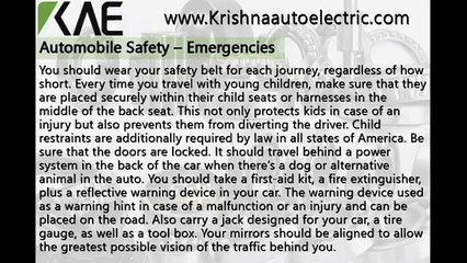 Automobile Safety – Emergencies