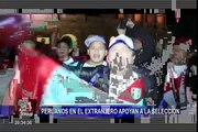 Así alentaron a la blanquirroja los peruanos en el extranjero