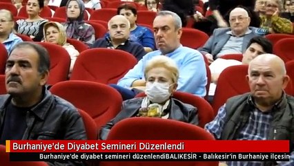 Burhaniye'de Diyabet Semineri Düzenlendi