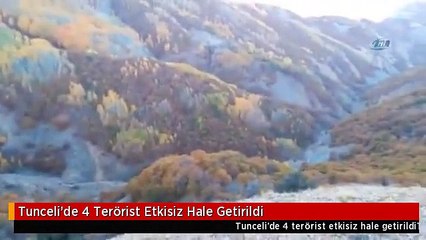Tunceli'de 4 Terörist Etkisiz Hale Getirildi