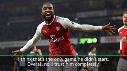 Tải video: Wenger 'fully trusts' Lacazette... but might not start him against Spurs