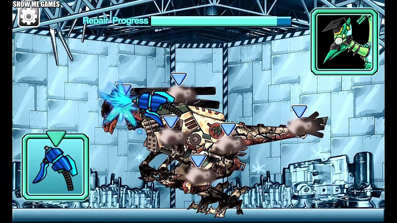 Repair Dino Robot Gallimimus - Full Four Armor - Full Game Play - 1080 HD