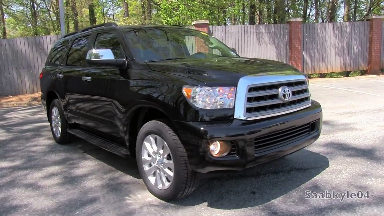 new Toyota Sequoia Platinum 4WD Start Up, Exhaust, and In Depth Review