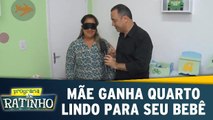 Mãe ganha quarto lindo para o seu bebê - Programa do Ratinho - 15.11.17