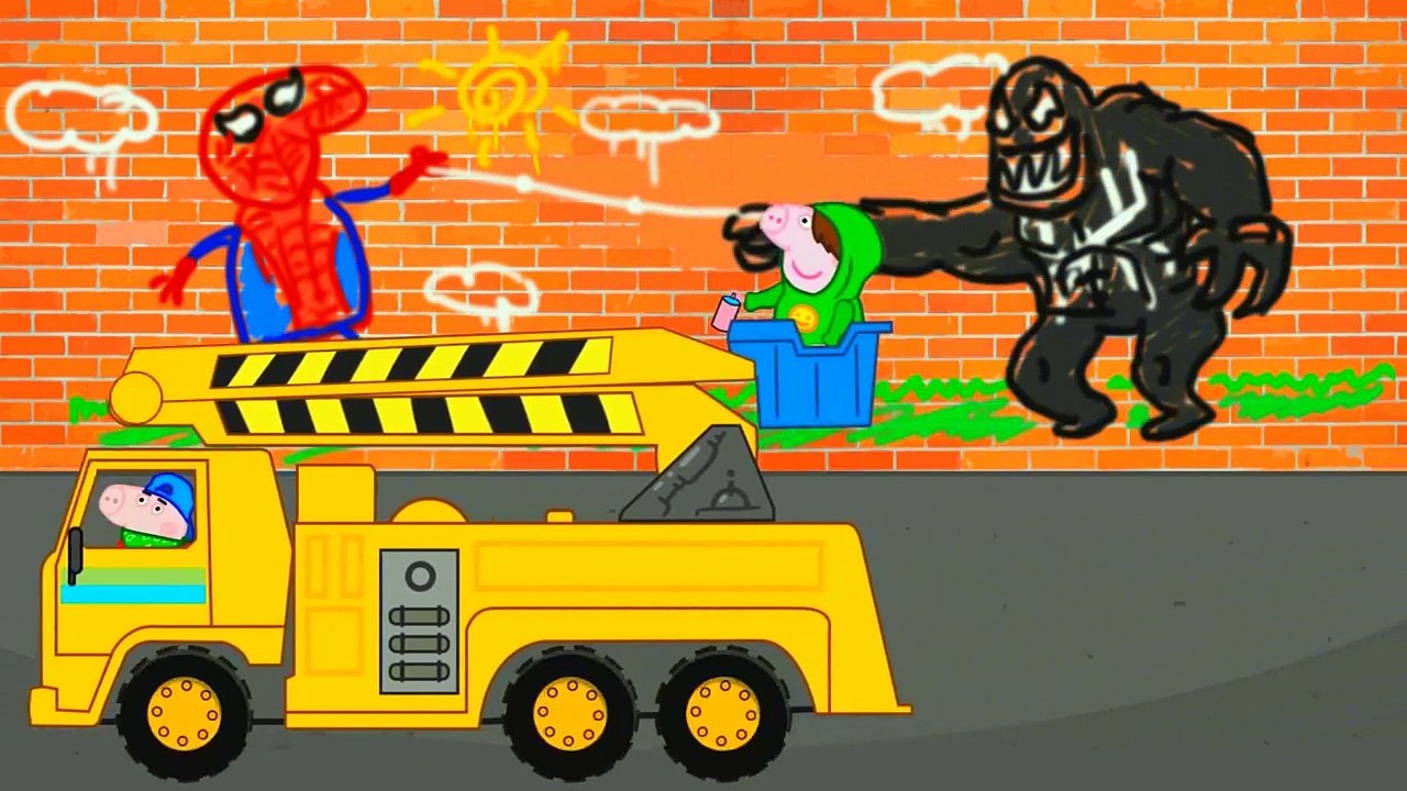 Peppa Pig Police Car Kids Animation and Vehicles for Children. New Cartoon Episodes by Pig Wheels TV