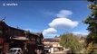 UFO-shaped clouds appear in southwestern China