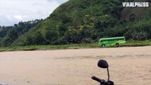 School Bus Driver Takes Shortcut Through Flooded River