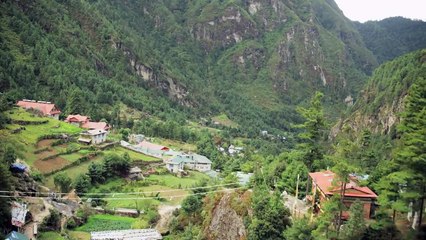 The Himalayas from 20,000 ft.