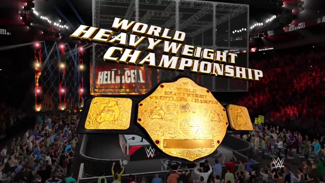 WWE 2K17 -The Undertaker vs Sting vs Kane-WWE World Championship- Hell in A Cell Match