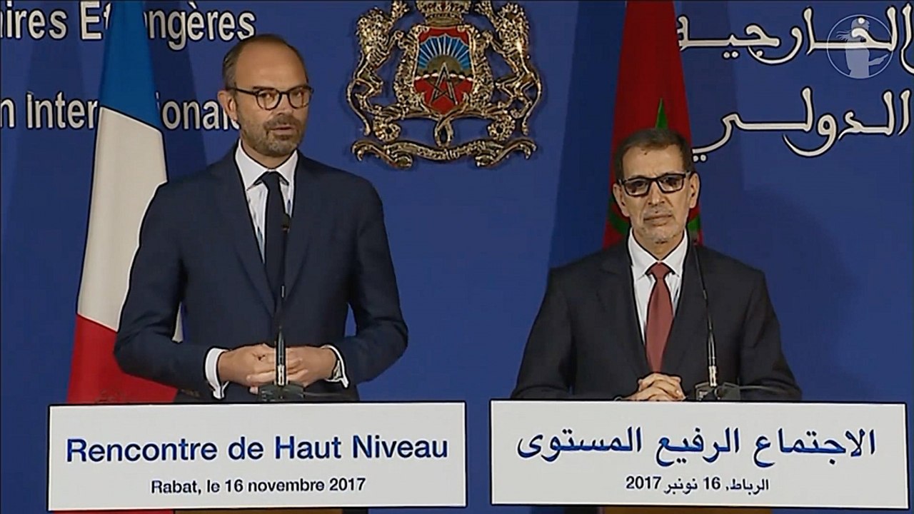 Conférence de presse conjointe d'Édouard Philippe et de Saâdeddine El Othmani, chef du Gouvernement du Royaume du Maroc