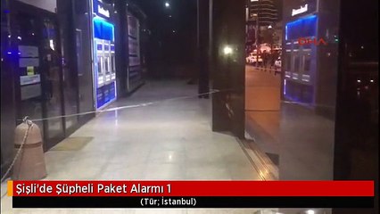 Şişli'de Şüpheli Paket Alarmı 1