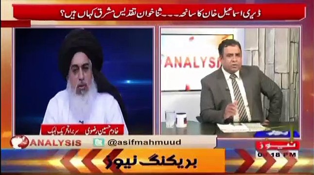 Maulana Khadim Hussain Rizvi Threat PMLN Minister In Live Show
